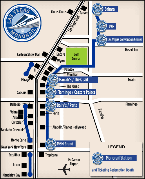 Las Vegas Tram Map