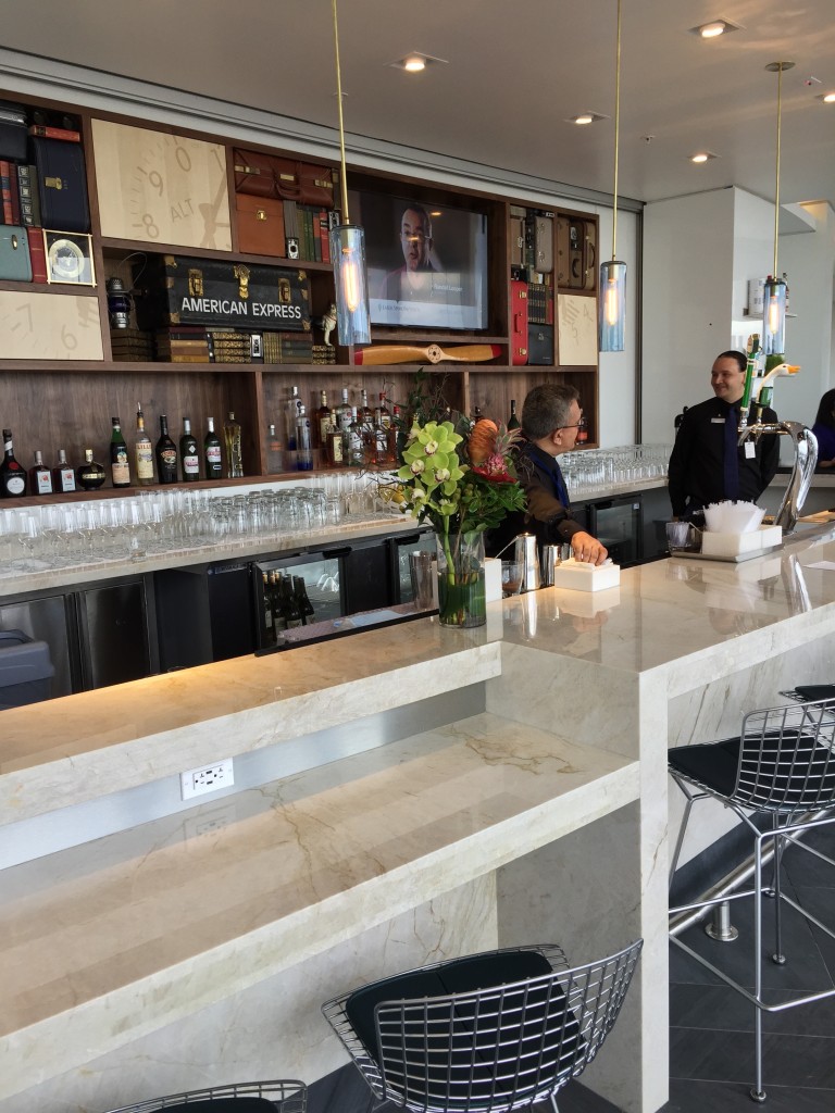 Miami Centurion Lounge Barâ€¦similar to other CL bars, but much more seating space
