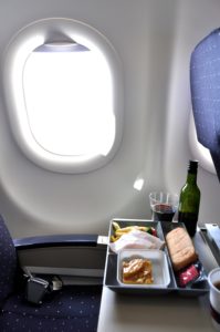 wine airplane coach