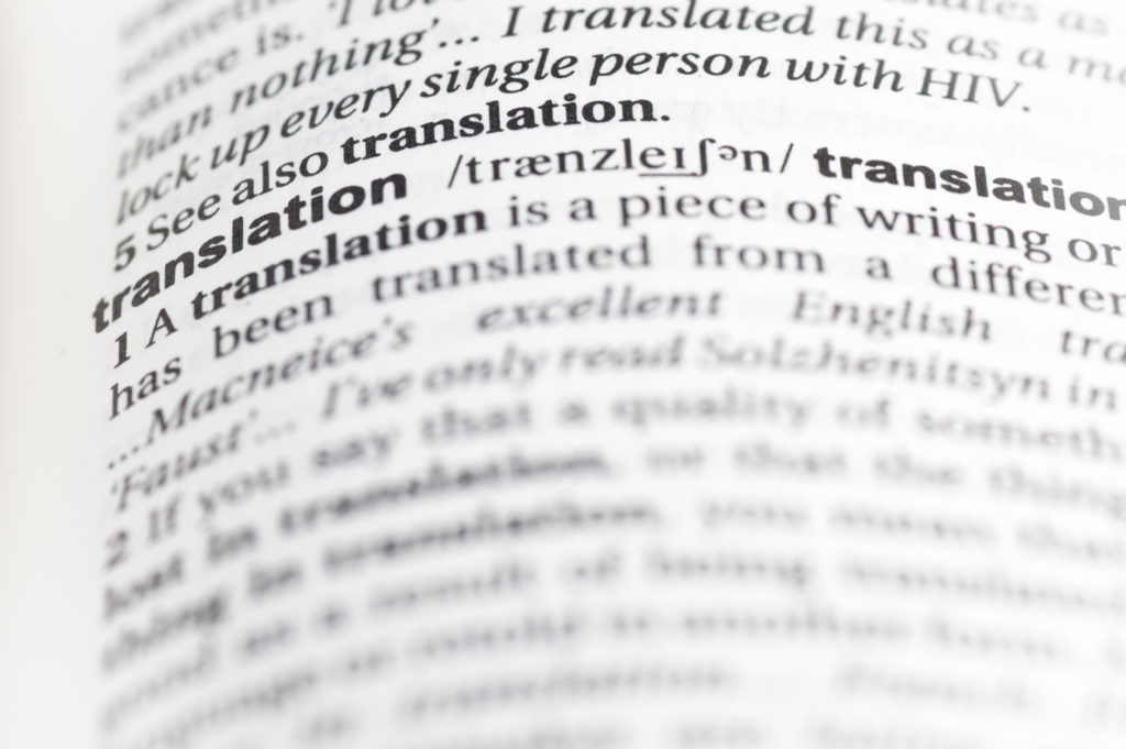 translation book dictionary