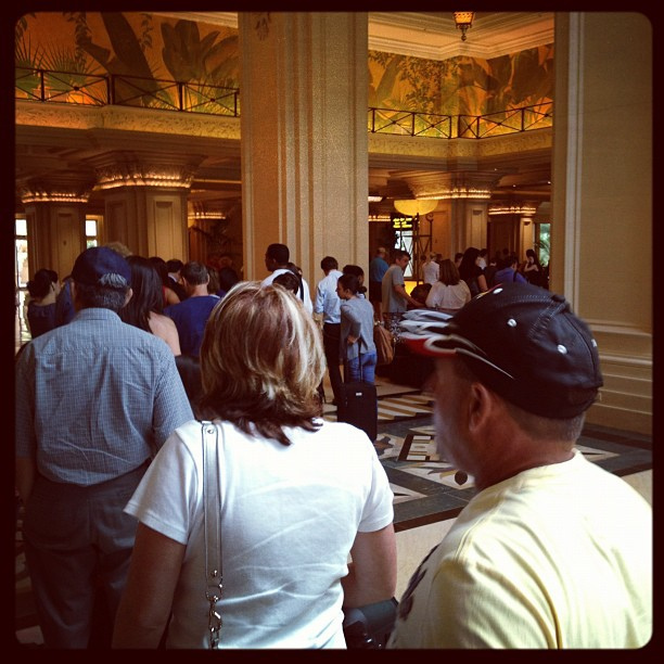 The Check In Line to the Mandalay Bay