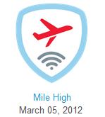a logo of a plane and wifi symbol