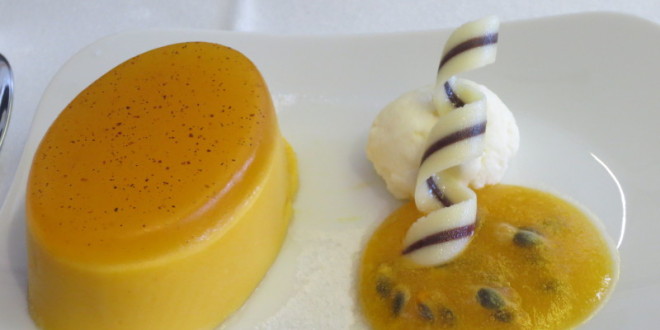 a plate of food on a table