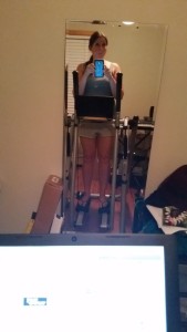 a person on a treadmill
