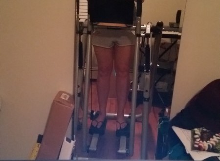 a person on a treadmill