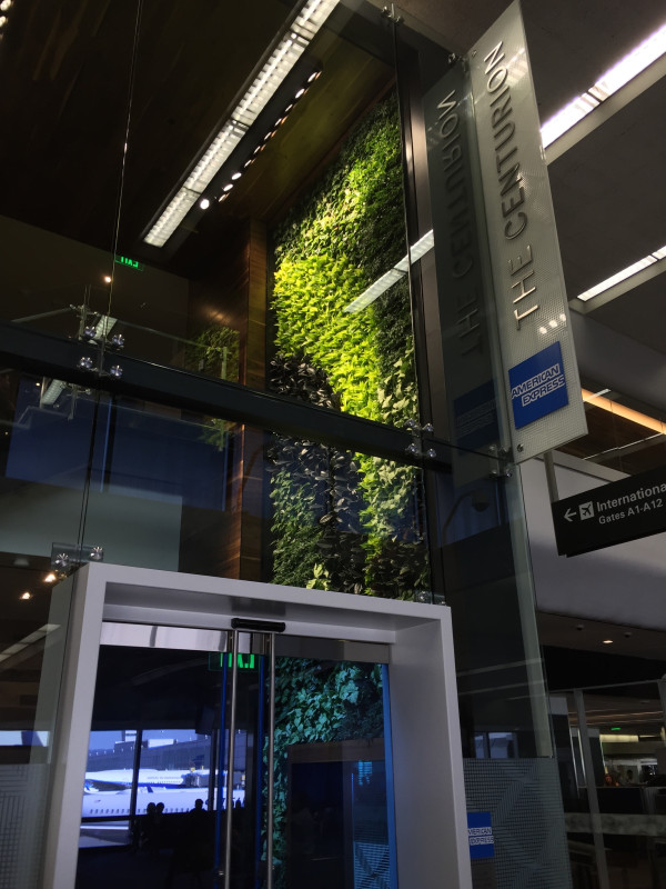 The entrance to the new Centurion Lounge at SFO