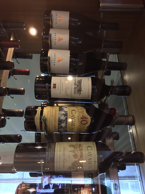 Even boutique wine producers like Caymus are featured