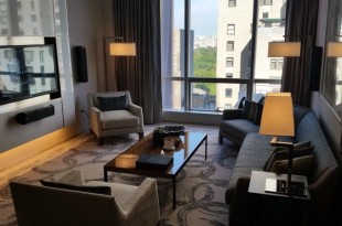 a living room with a couch and a coffee table