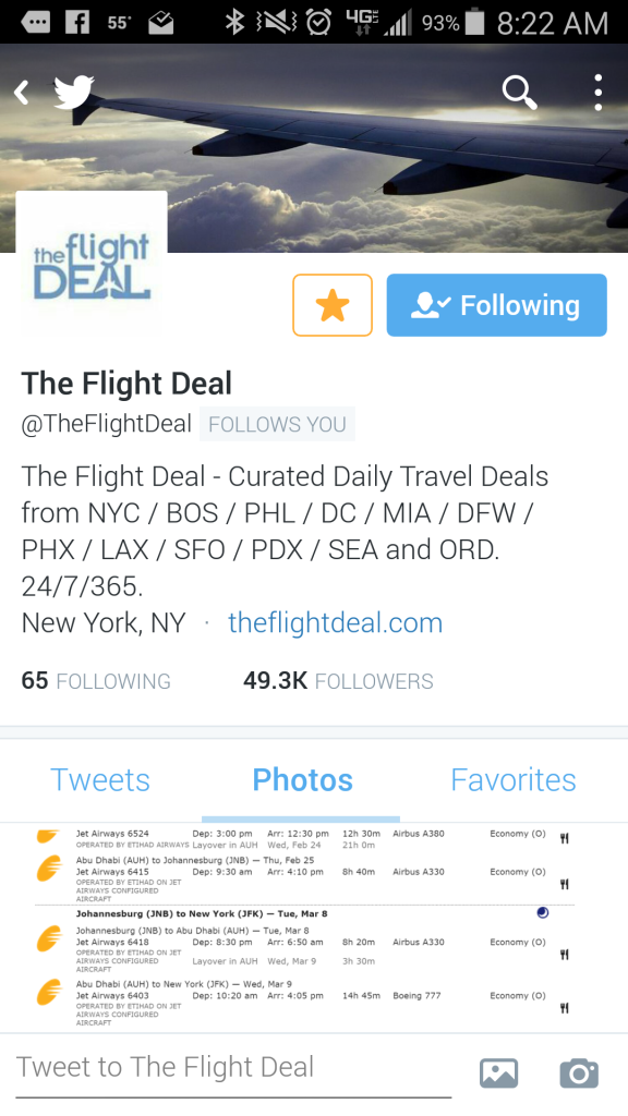 subscribe to the flight deal