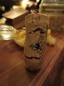 a cork on a table