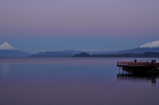 a dock on a lake