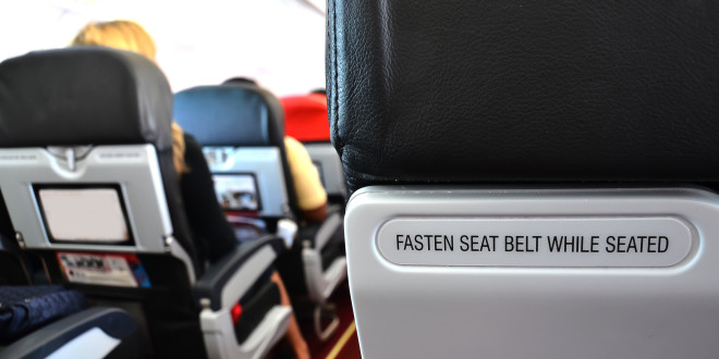 a close up of a seat belt