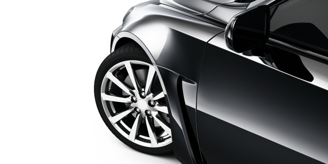 a close up of a car