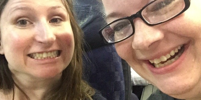 two women taking a selfie