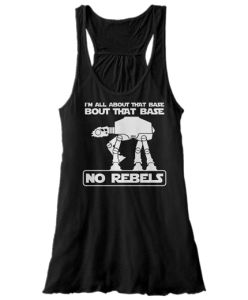 a black tank top with white text on it
