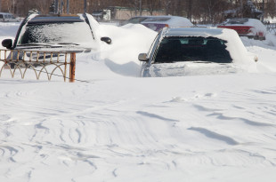 cars parked cars covered in snow