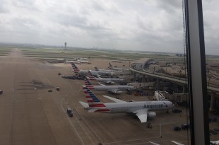 airplanes parked at an airport