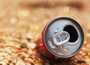 a can on the ground