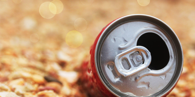 a can on the ground