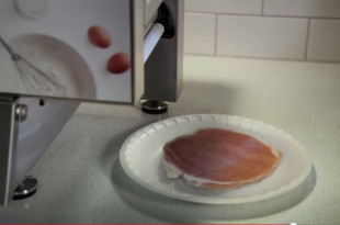 a plate of meat on a counter