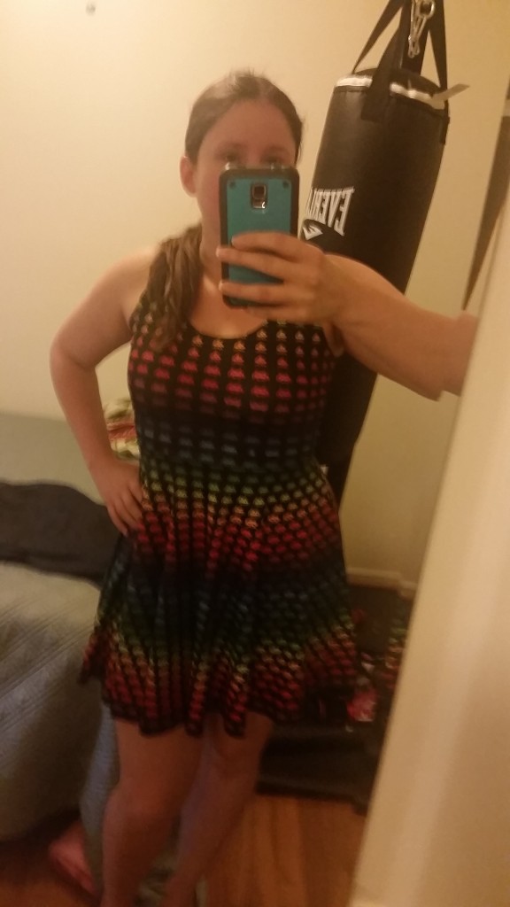 space invaders dress