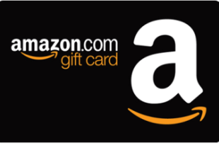 a black and white gift card