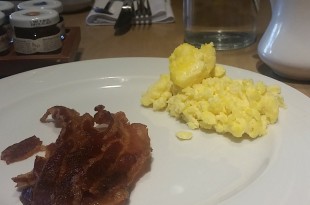 a plate of food on a table