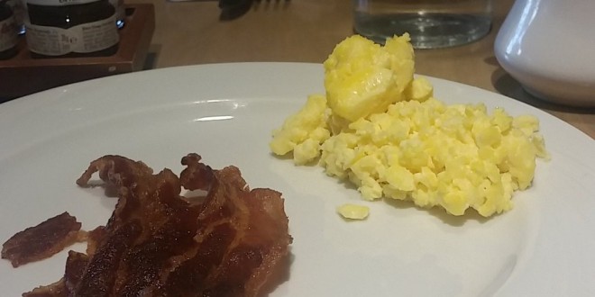a plate of food on a table