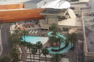 a pool in a resort