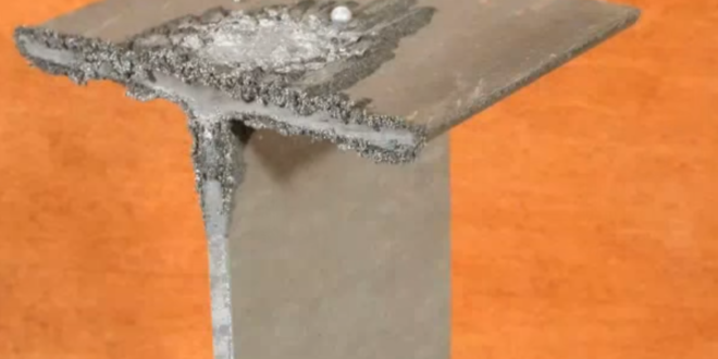 a close-up of a metal piece
