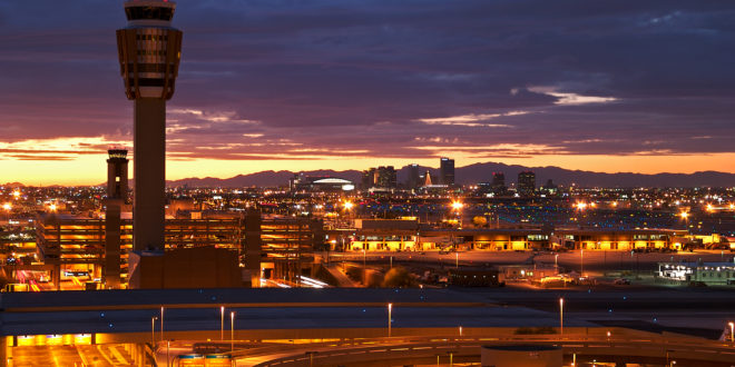 a city at night