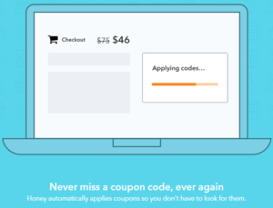 a computer screen with a coupon code