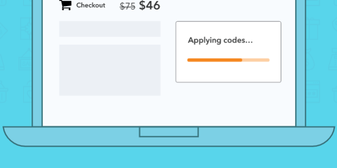 a computer screen with a coupon code