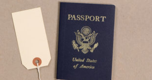 a passport and a tag