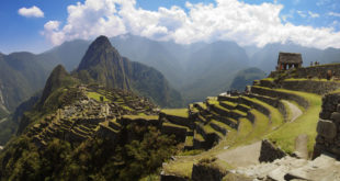 a stone terraces on Machu Picchu
