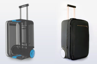 a black suitcase with wheels