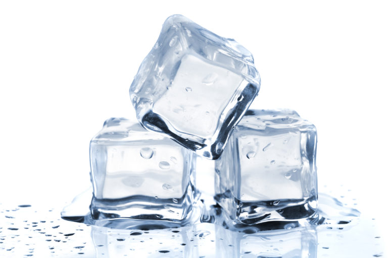 a group of ice cubes