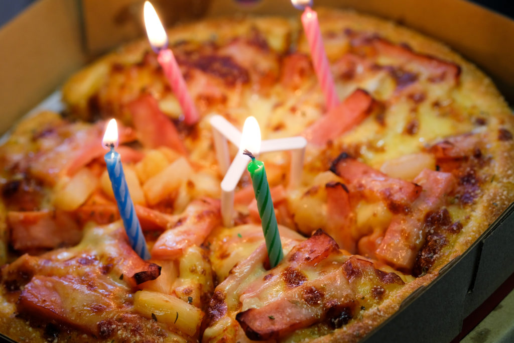 happy birthday pizza