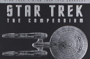 a silver and black cover with a spaceship and text