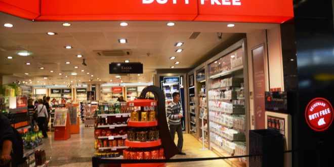 a man walking in a store
