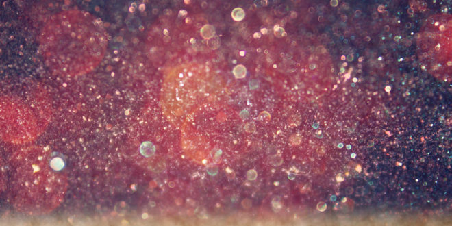 a glittery background with lights