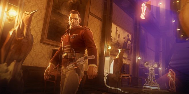 a video game screen of a man in a red jacket