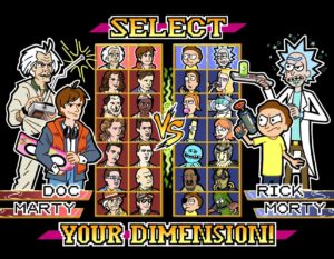 a cartoon characters on a game screen