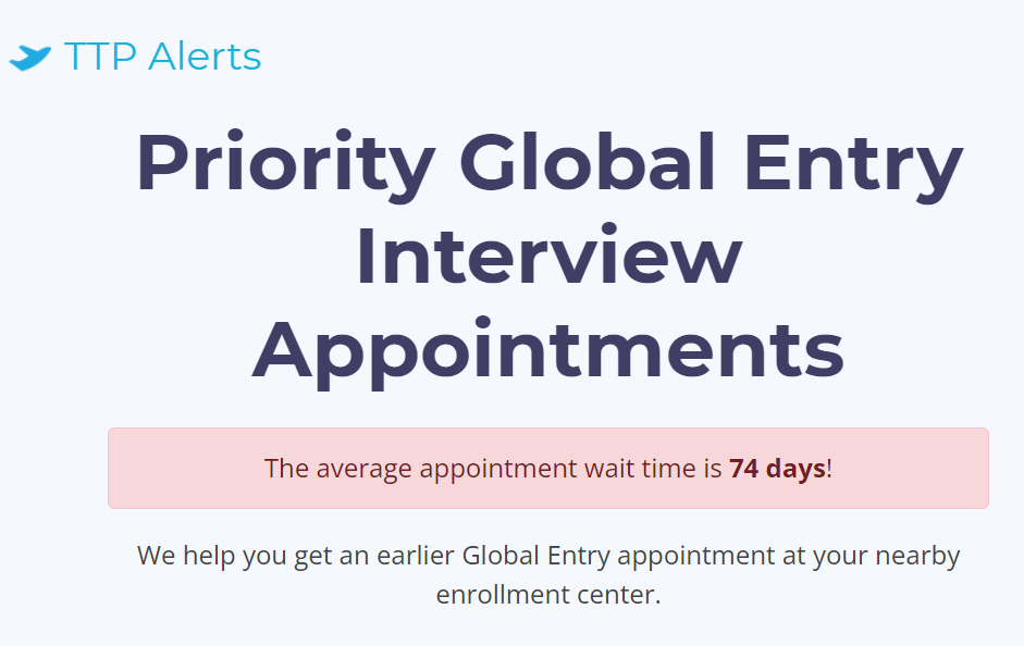 Appointment Scanner - Global Entry Interview Alerts